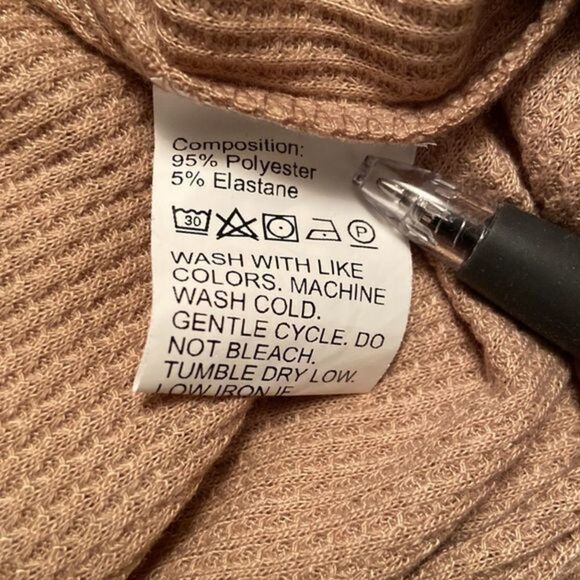 BNWOT SHEIN WAFFLE LONG SLEEVE - Picture 7 of 8